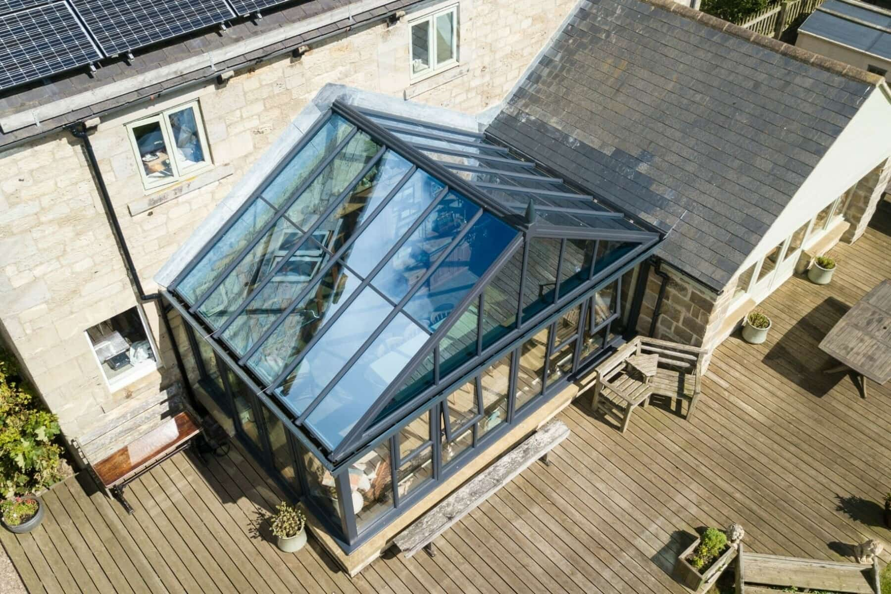 conservatory glass roof