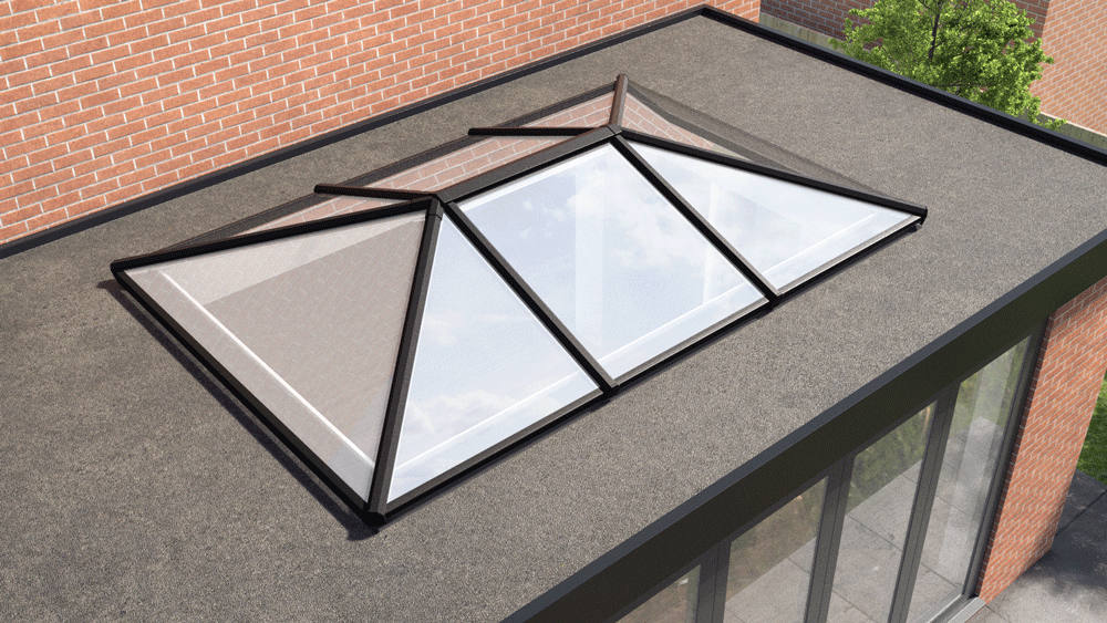 Aluminium Lantern roof black