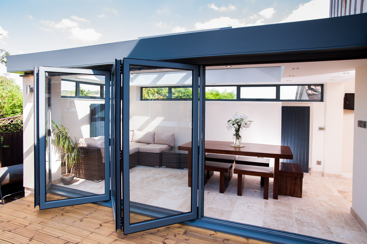 Aluminium Bifold Door Black sutton coldfield