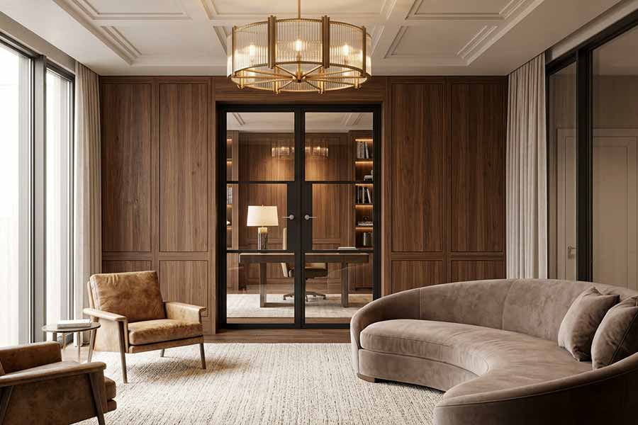 korniche-internal-aluminium-french-doors-modern-style